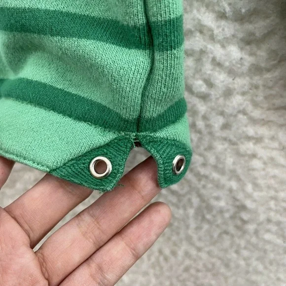 Lauren Jeans Co Ralph Lauren Green Striped Pullover Sweater Womens M Medium - Picture 4 of 8